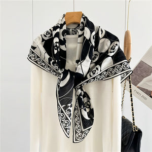MaraSilk Pure Wool Scarf - Square MS816