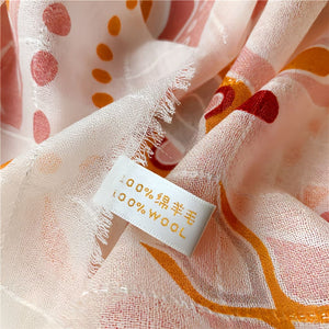MaraSilk Pure Wool Scarf - Square MS822