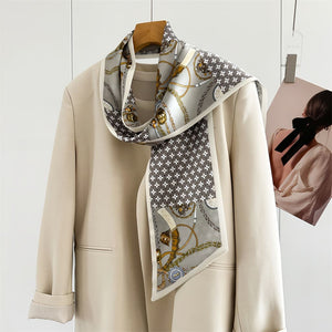 MaraSilk Pure Mulberry Silk Scarf - Ribbon Crepe Satin MS840 59" x 6" MS84001