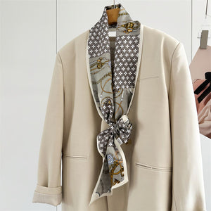 MaraSilk Pure Mulberry Silk Scarf - Ribbon Crepe Satin MS840