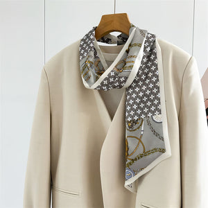 MaraSilk Pure Mulberry Silk Scarf - Ribbon Crepe Satin MS840