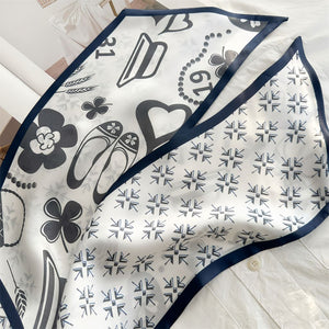 MaraSilk Pure Mulberry Silk Scarf - Ribbon Crepe Satin MS841