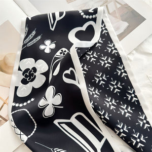 MaraSilk Pure Mulberry Silk Scarf - Ribbon Crepe Satin MS841