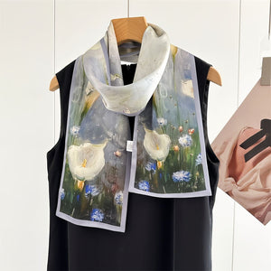 MaraSilk Pure Mulberry Silk Scarf - Ribbon Crepe Satin MS842