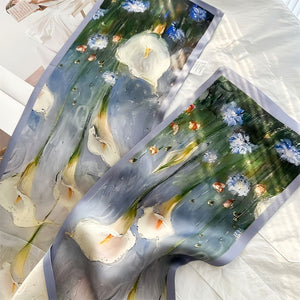 MaraSilk Pure Mulberry Silk Scarf - Ribbon Crepe Satin MS842