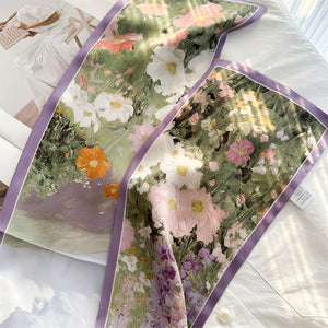 MaraSilk Pure Mulberry Silk Scarf - Ribbon Crepe Satin MS842