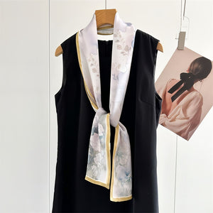 MaraSilk Pure Mulberry Silk Scarf - Ribbon Crepe Satin MS842