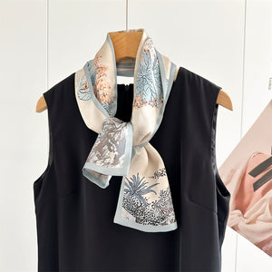 MaraSilk Pure Mulberry Silk Scarf - Ribbon Crepe Satin MS842