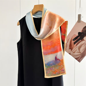 MaraSilk Pure Mulberry Silk Scarf - Ribbon Crepe Satin MS843 59" x 6" MS84303