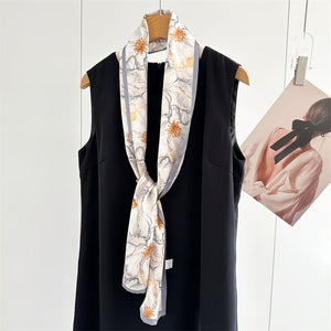 MaraSilk Pure Mulberry Silk Scarf - Ribbon Crepe Satin MS843