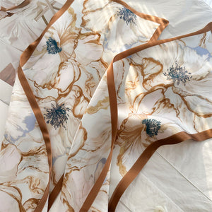 MaraSilk Pure Mulberry Silk Scarf - Ribbon Crepe Satin MS843