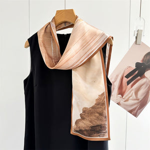 MaraSilk Pure Mulberry Silk Scarf - Ribbon Crepe Satin MS843 59" x 6" MS84306