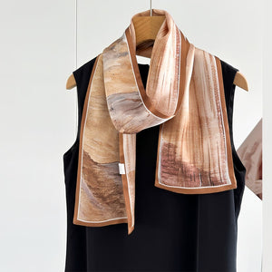 MaraSilk Pure Mulberry Silk Scarf - Ribbon Crepe Satin MS843