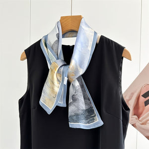 MaraSilk Pure Mulberry Silk Scarf - Ribbon Crepe Satin MS843