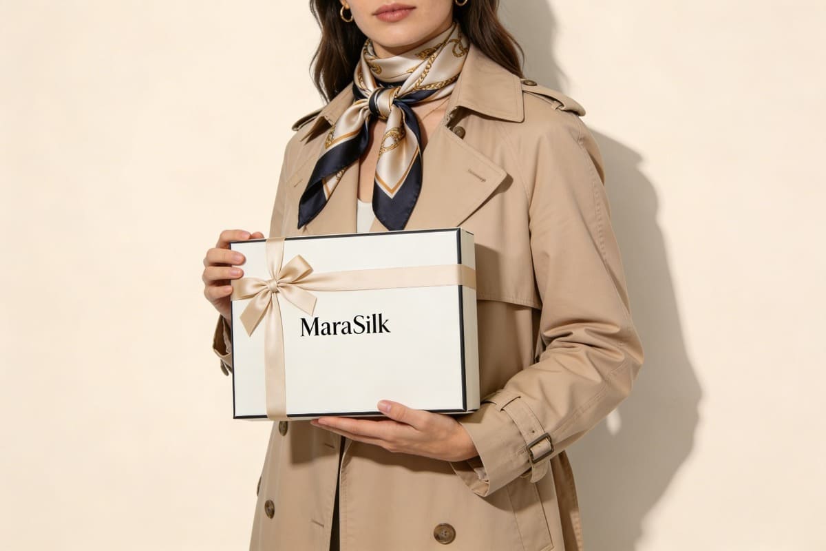 luxury silk scarf gift for women elegant outfit style