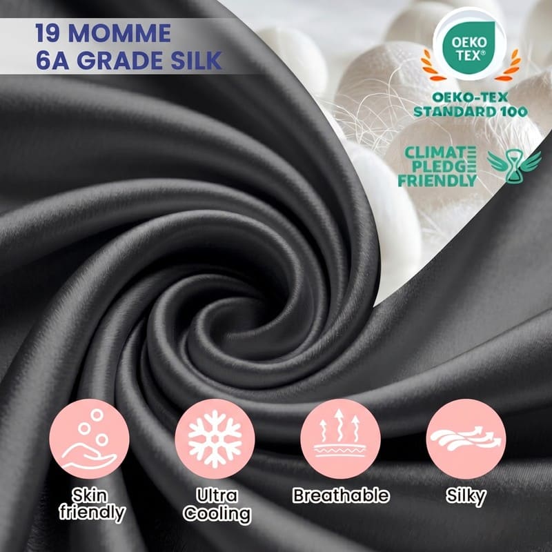 MaraSilk 19-Momme Pure Mulberry Silk Pillowcase - MC05