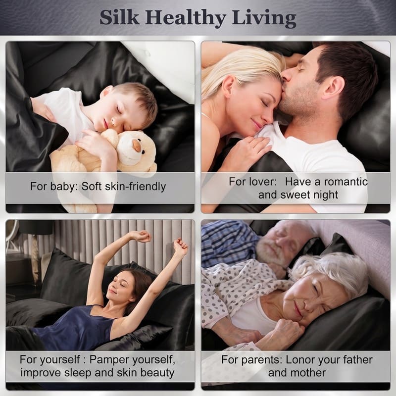 MaraSilk 19-Momme Pure Mulberry Silk Pillowcase - MC05