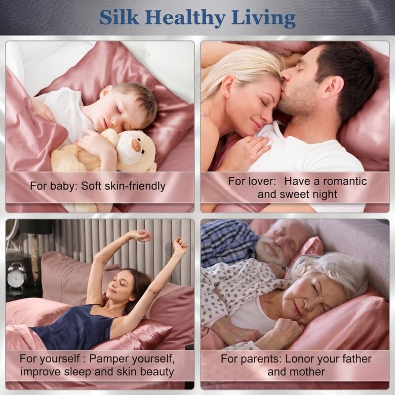 MaraSilk 19-Momme Pure Mulberry Silk Pillowcase - MC05