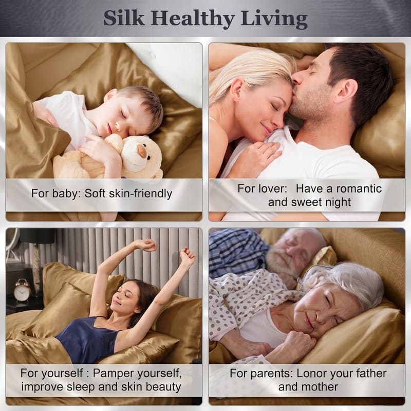 MaraSilk 19-Momme Pure Mulberry Silk Pillowcase - MC05