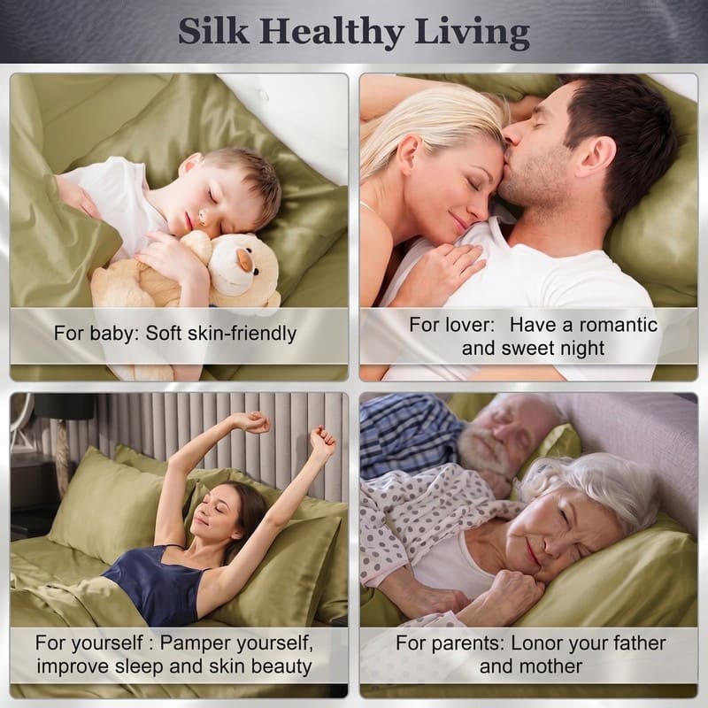 MaraSilk 19-Momme Pure Mulberry Silk Pillowcase - MC05