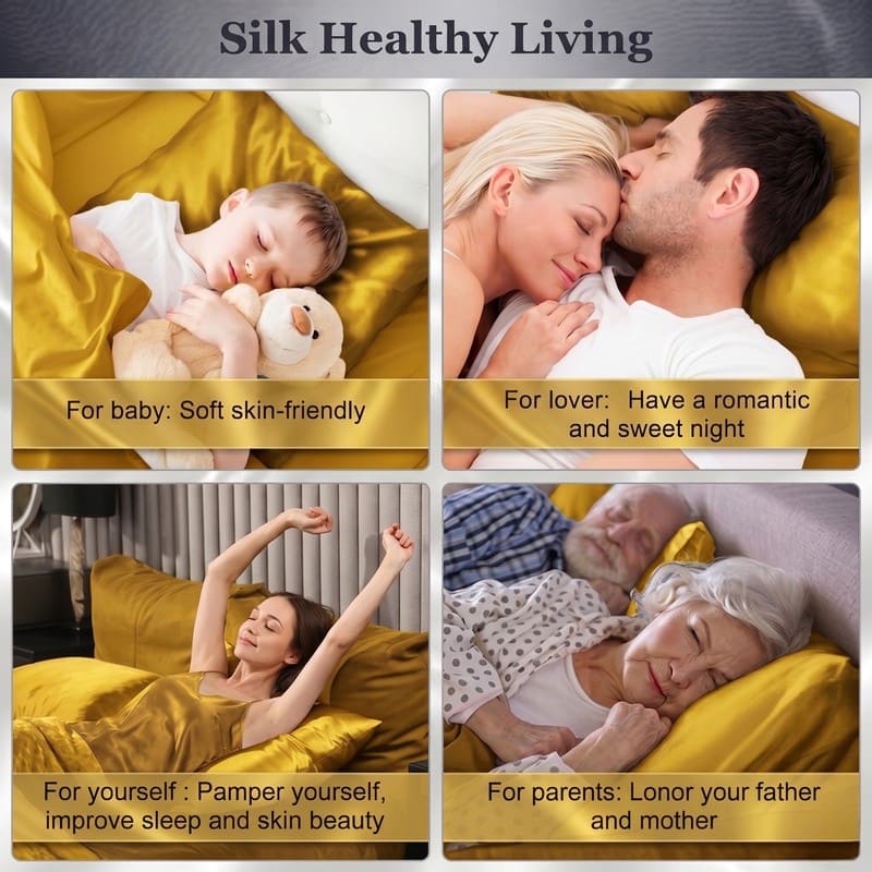 MaraSilk 19-Momme Pure Mulberry Silk Pillowcase - MC05