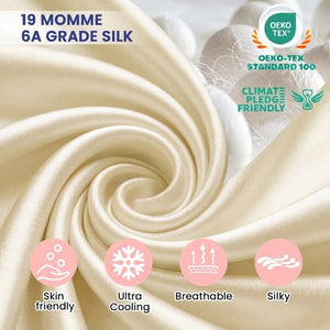 MaraSilk 19-Momme Pure Mulberry Silk Pillowcase - MC05