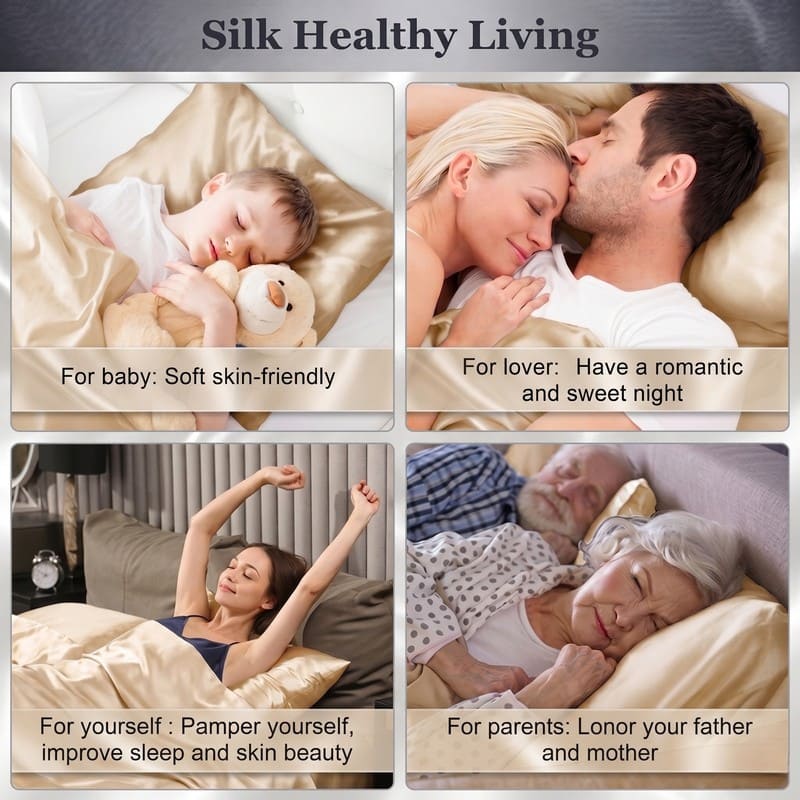 MaraSilk 19-Momme Pure Mulberry Silk Pillowcase - MC05
