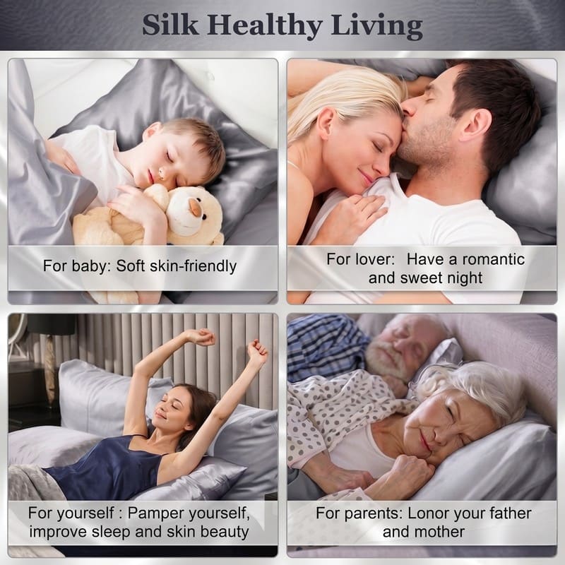 MaraSilk 19-Momme Pure Mulberry Silk Pillowcase - MC05