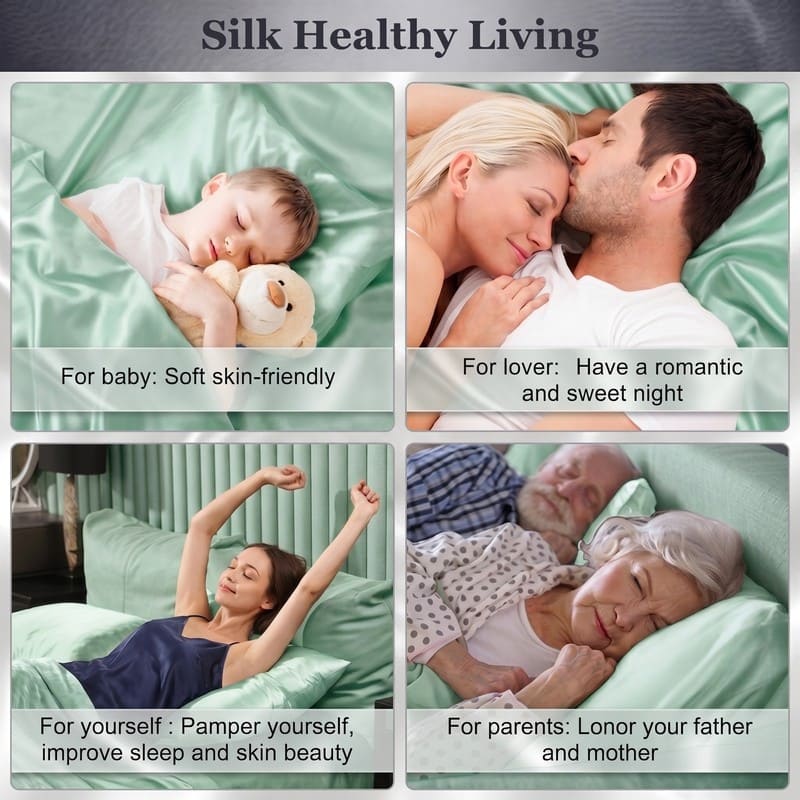 MaraSilk 19-Momme Pure Mulberry Silk Pillowcase - MC05