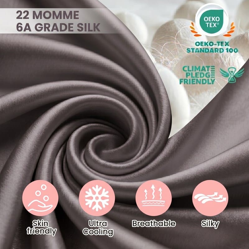MaraSilk 22-Momme Pure Mulberry Silk Pillowcase - MC07