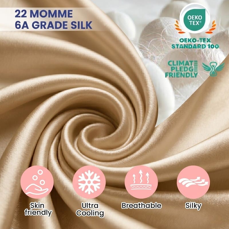 MaraSilk 22-Momme Pure Mulberry Silk Pillowcase - MC07