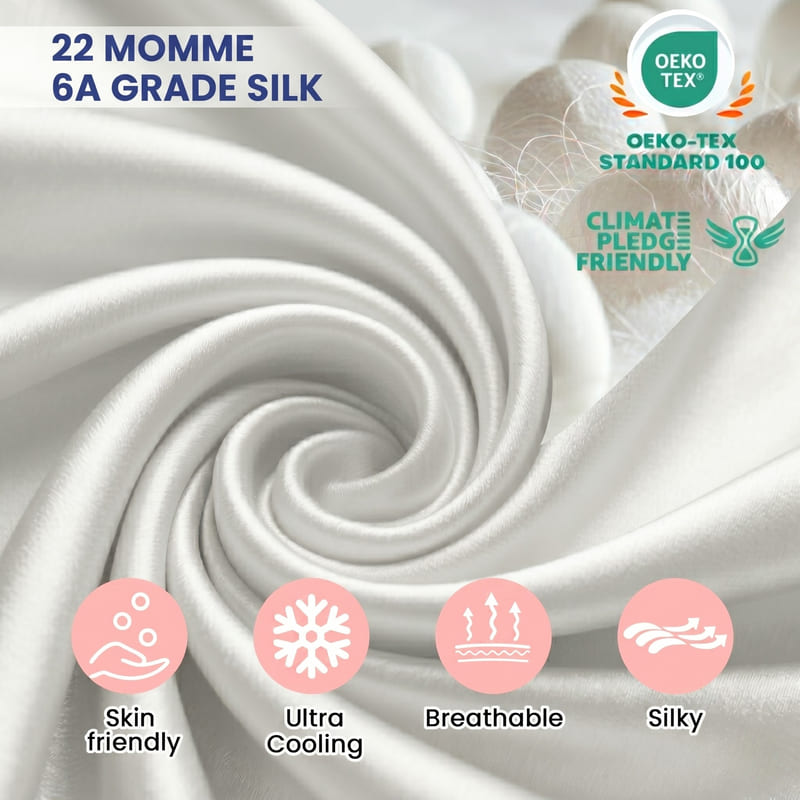 MaraSilk 22-Momme Pure Mulberry Silk Pillowcase - MC07