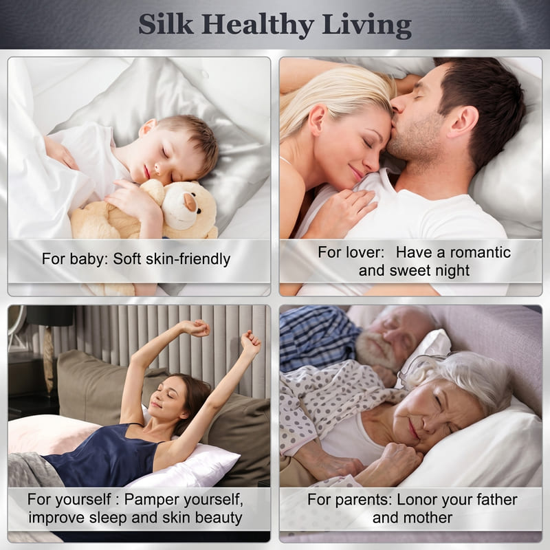 MaraSilk 30-Momme Pure Mulberry Silk Pillowcase - MC08