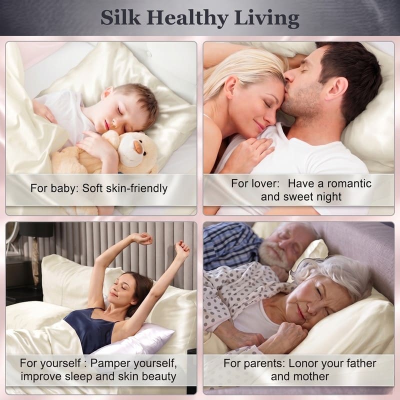 MaraSilk 30-Momme Pure Mulberry Silk Pillowcase - MC08