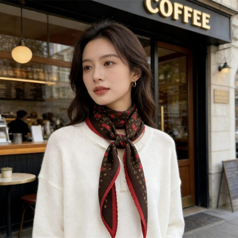 MaraSilk Pure Mulberry Silk-Wool Scarf - Diamond MS906