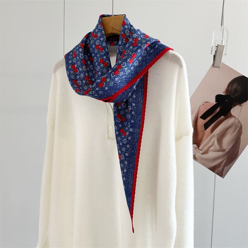 MaraSilk Pure Mulberry Silk-Wool Scarf - Diamond MS906