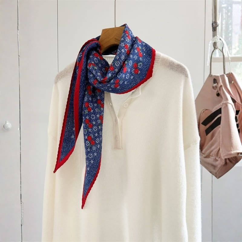 MaraSilk Pure Mulberry Silk-Wool Scarf - Diamond MS906