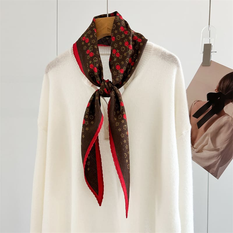 MaraSilk Pure Mulberry Silk-Wool Scarf - Diamond MS906