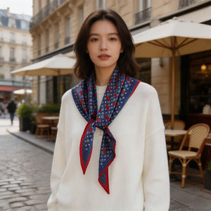 MaraSilk Pure Mulberry Silk-Wool Scarf - Diamond MS906
