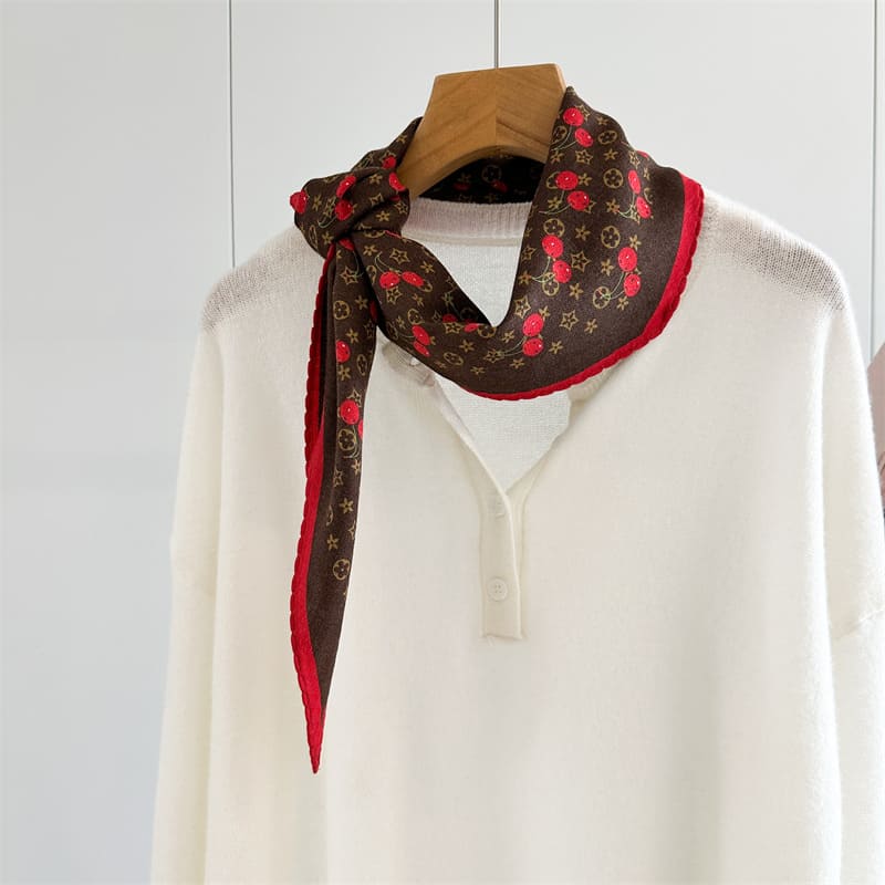MaraSilk Pure Mulberry Silk-Wool Scarf - Diamond MS906