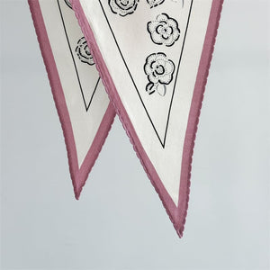 MaraSilk Pure Mulberry Silk-Wool Scarf - Diamond MS915