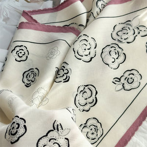 MaraSilk Pure Mulberry Silk-Wool Scarf - Diamond MS915