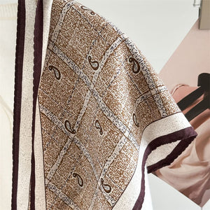 MaraSilk Pure Mulberry Silk-Wool Scarf - Diamond MS916