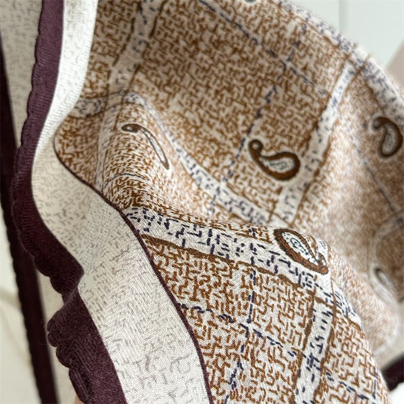 MaraSilk Pure Mulberry Silk-Wool Scarf - Diamond MS916
