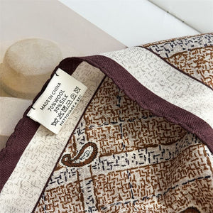 MaraSilk Pure Mulberry Silk-Wool Scarf - Diamond MS916