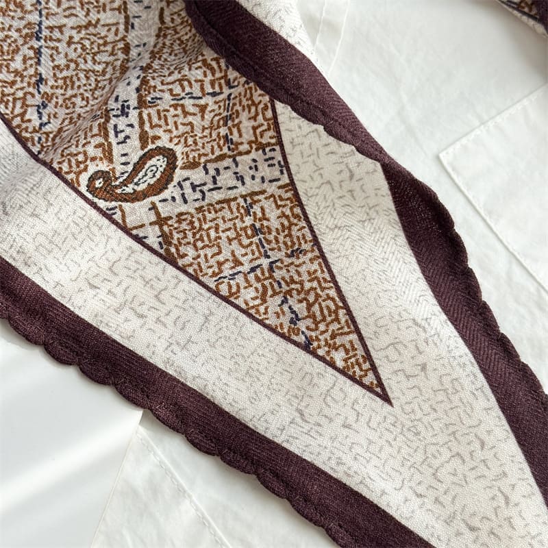 MaraSilk Pure Mulberry Silk-Wool Scarf - Diamond MS916