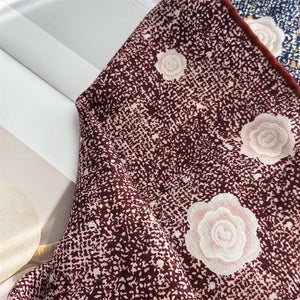 MaraSilk Pure Mulberry Silk-Wool Scarf - Square MS913