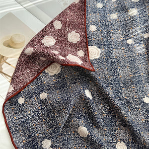 MaraSilk Pure Mulberry Silk-Wool Scarf - Square MS913