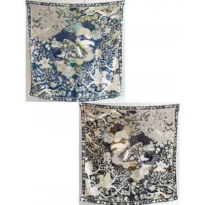MaraSilk Pure Mulberry Silk-Wool Scarf - Square MS908 53" x 53" MS90802