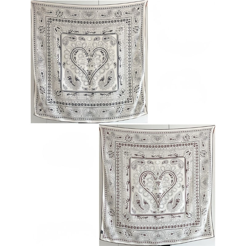 MaraSilk Pure Mulberry Silk-Wool Scarf - Square MS909 53" x 53" MS90902